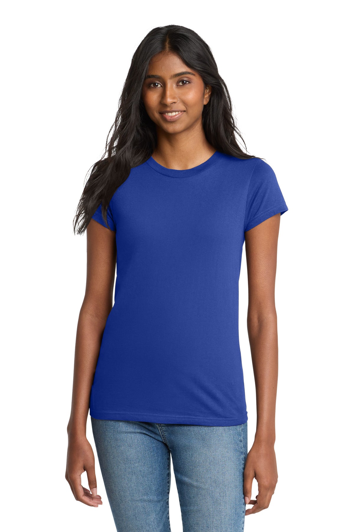District Women's Fitted The Concert Tee DT5001 - Deep Royal