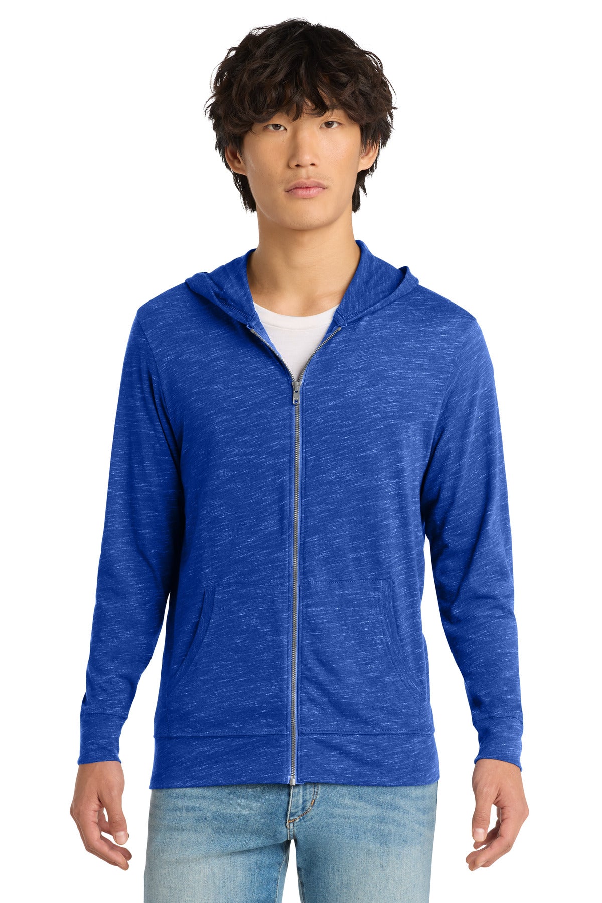 District  Medal Full-Zip Hoodie. DT565 - Deep Royal