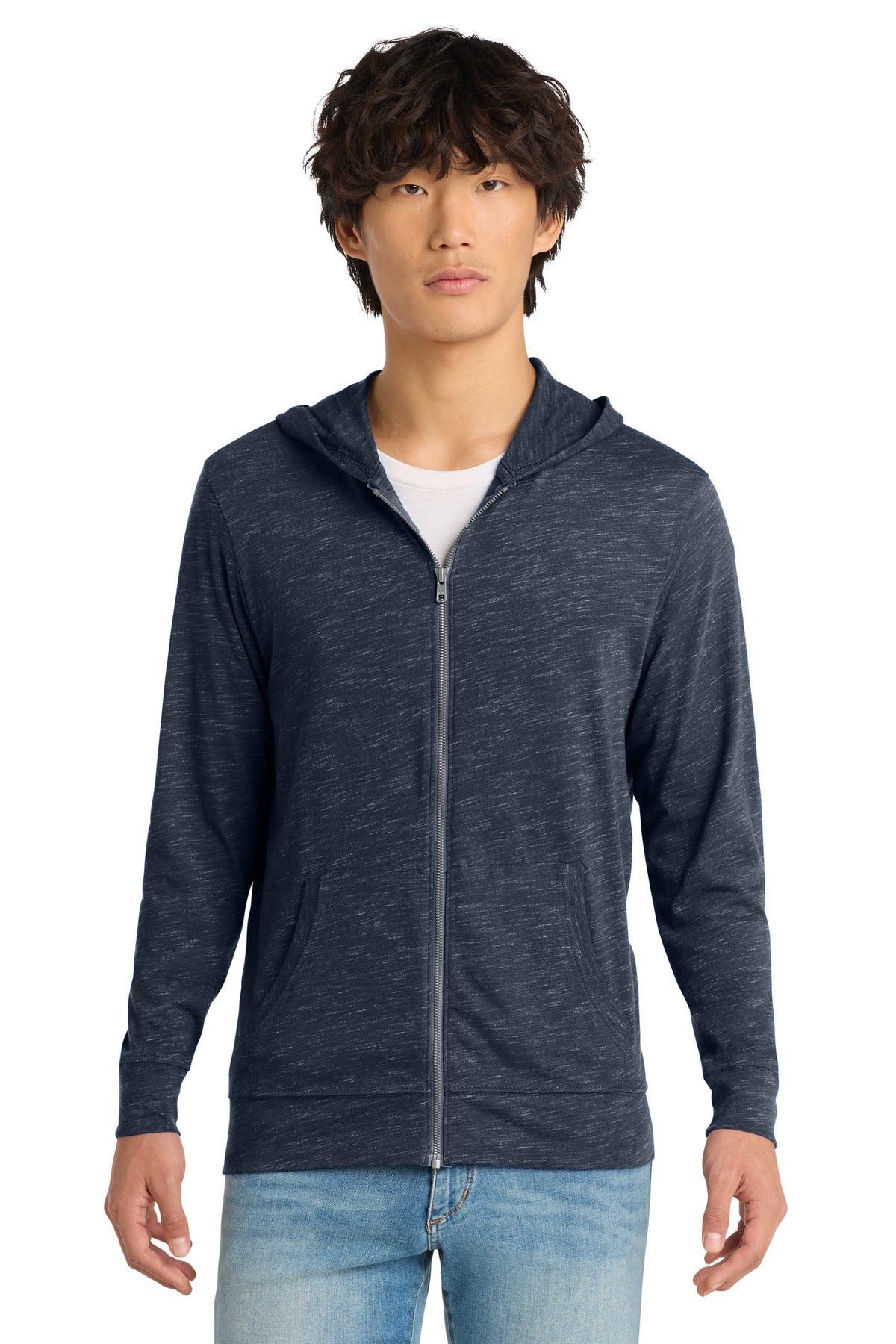 District  Medal Full-Zip Hoodie. DT565 - New Navy
