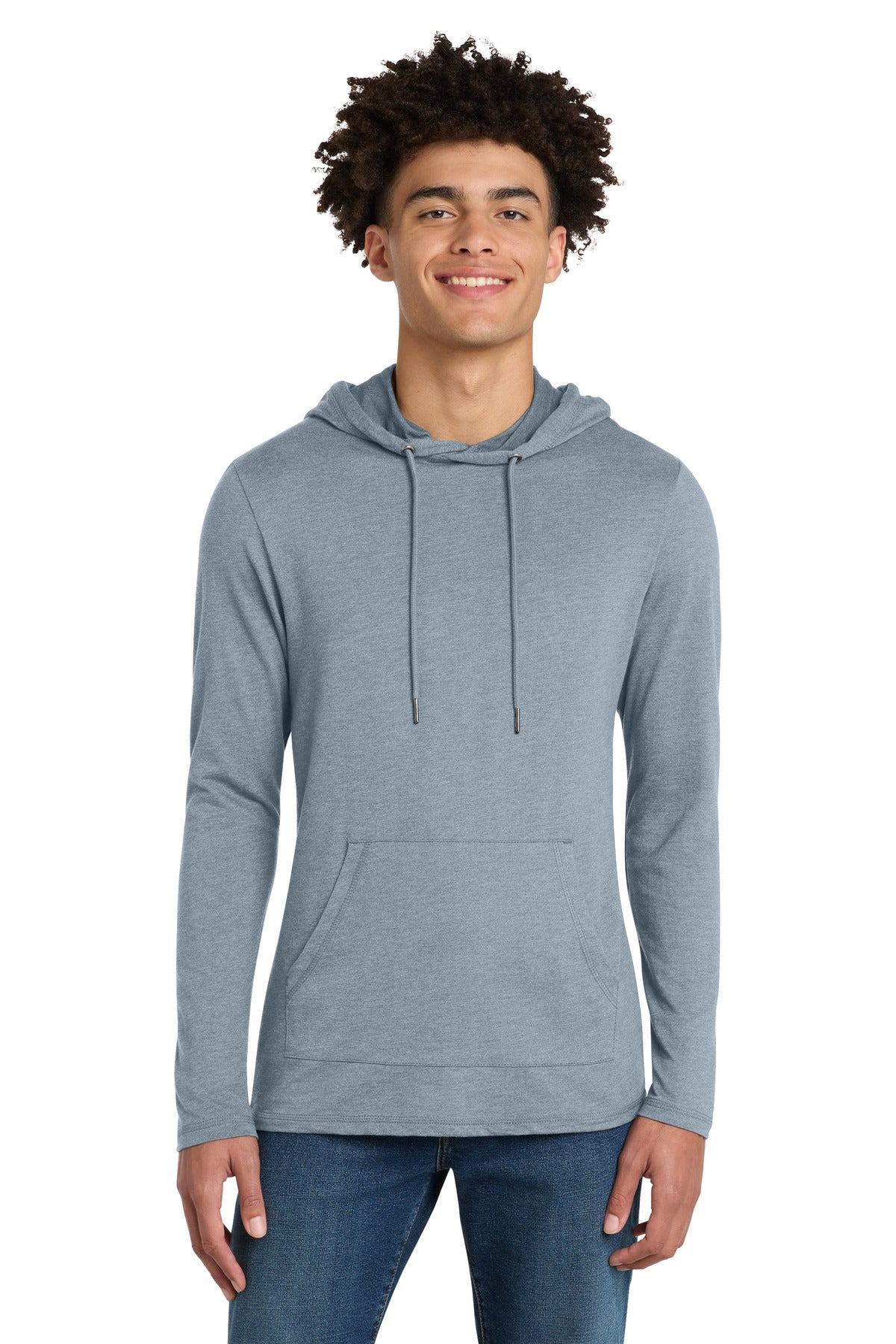 District  Featherweight French Terry  Hoodie DT571 - Flint Blue Heather