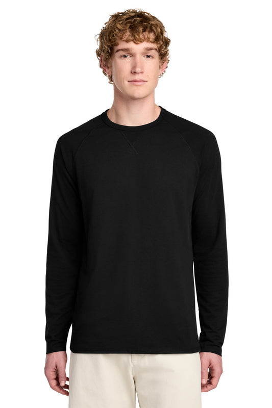 District Featherweight French Terry Long Sleeve Crewneck DT572 - Black