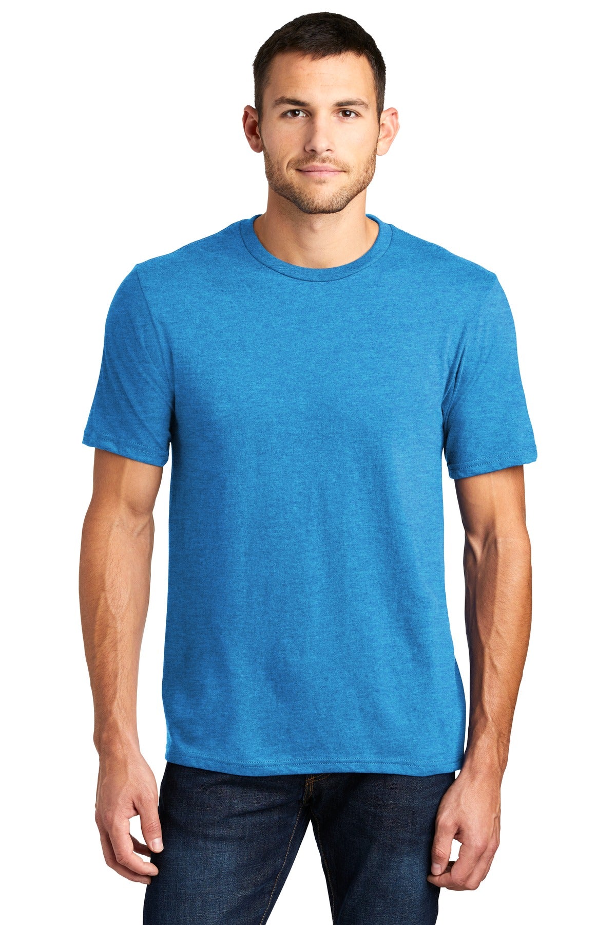 District Very Important Tee. DT6000 - Heathered Bright Turquoise