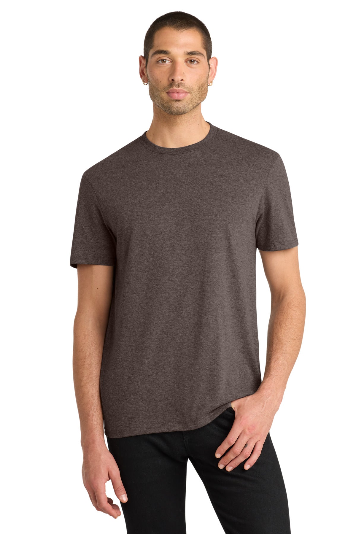 District Very Important Tee. DT6000 - Heathered Brown