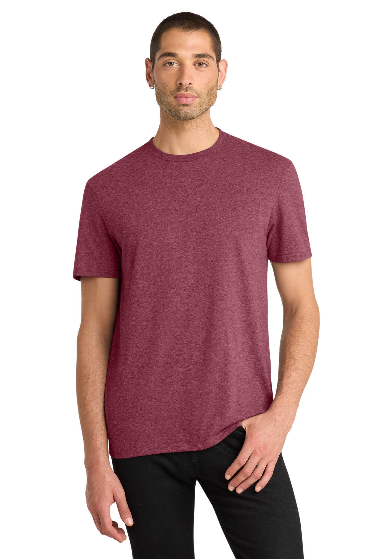 District Very Important Tee. DT6000 - Heathered Cardinal