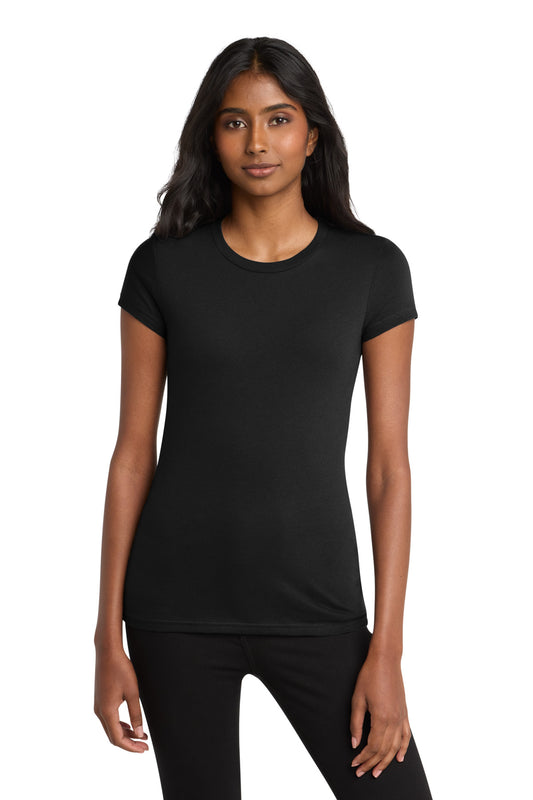 District Women's Fitted Very Important Tee. DT6001 - Black