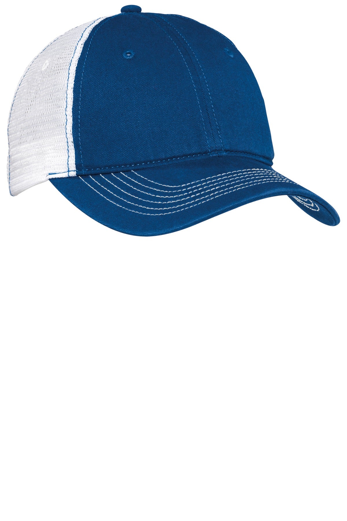 District Mesh Back Cap. DT607 - Royal/ White