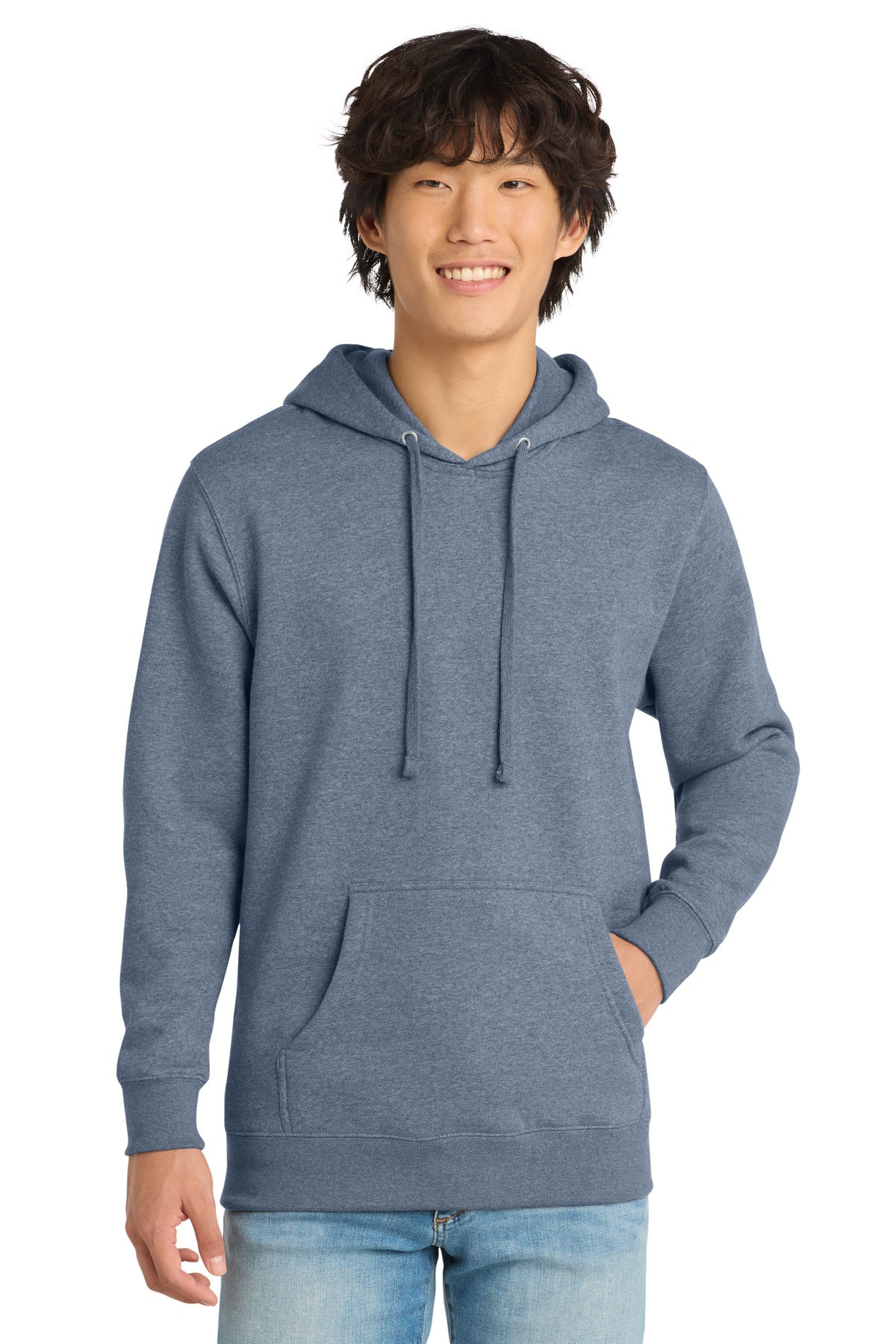 District V.I.T.Fleece Hoodie DT6100 - Flint Blue Heather