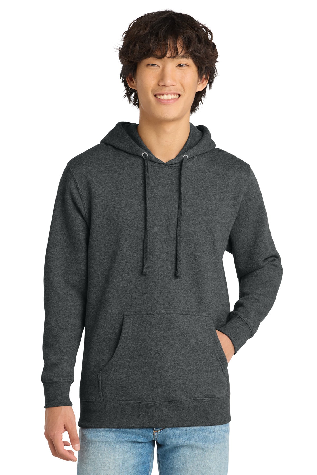 District V.I.T.Fleece Hoodie DT6100 - Heathered Charcoal