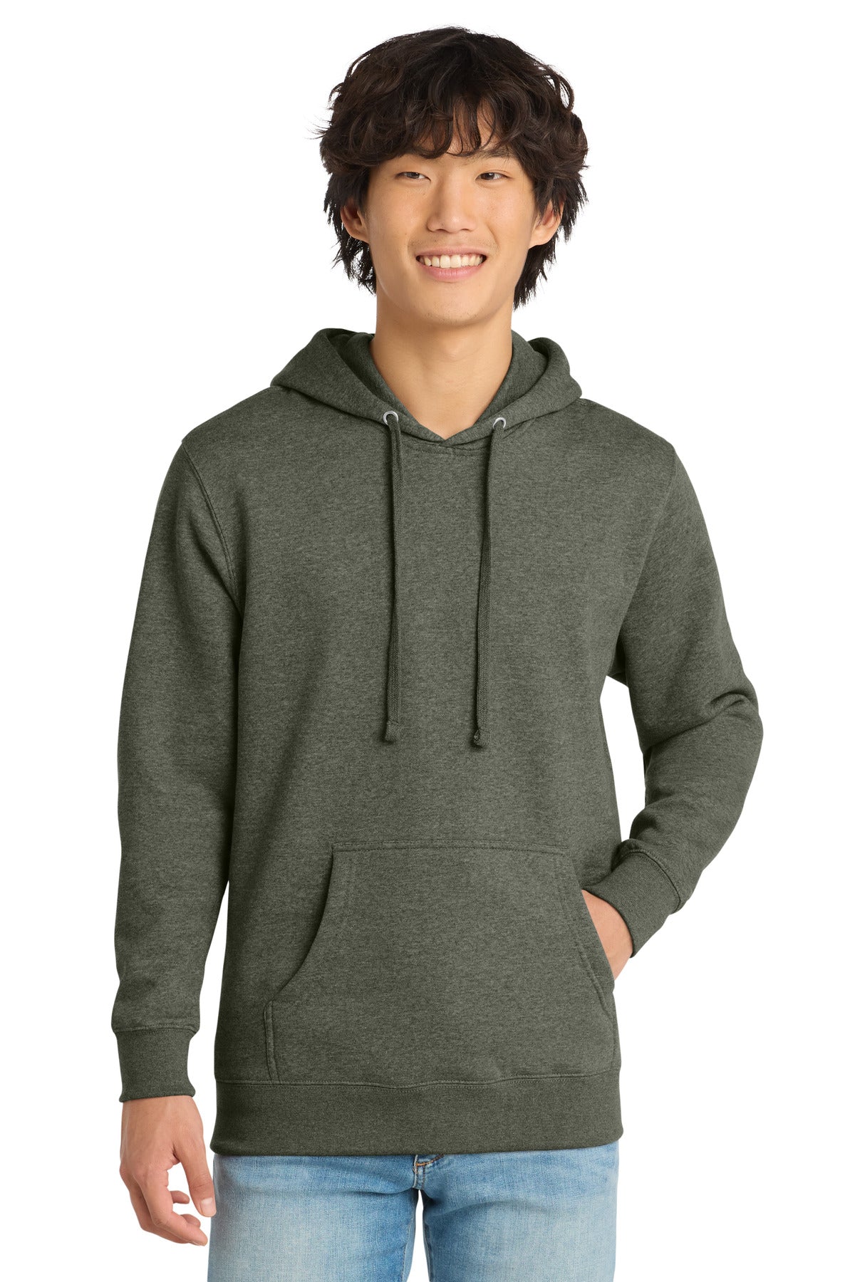 District V.I.T.Fleece Hoodie DT6100 - Heathered Olive