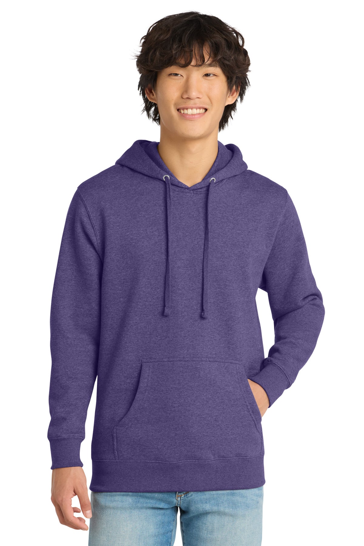 District V.I.T.Fleece Hoodie DT6100 - Heathered Purple