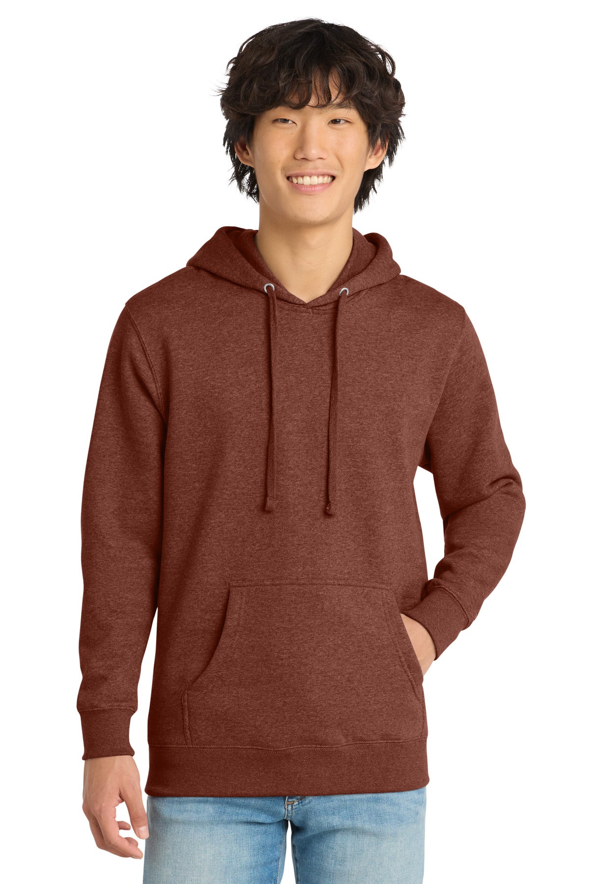 District V.I.T.Fleece Hoodie DT6100 - Heathered Russet