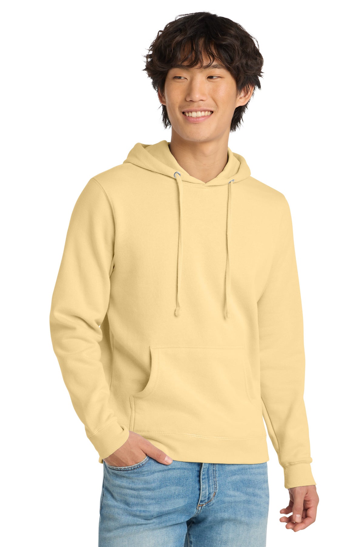 District V.I.T.Fleece Hoodie DT6100 - Light Yellow