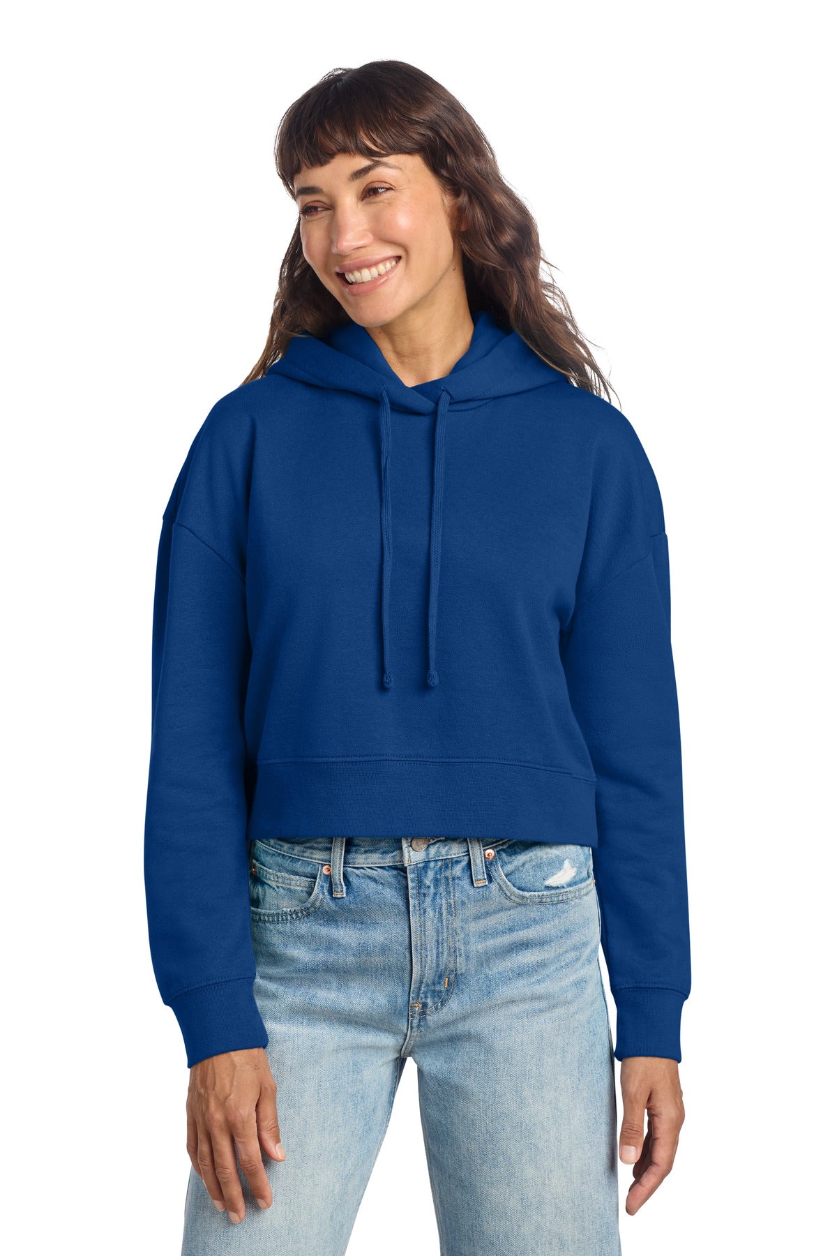 District Women's V.I.T. Fleece Hoodie DT6101 - Deep Royal