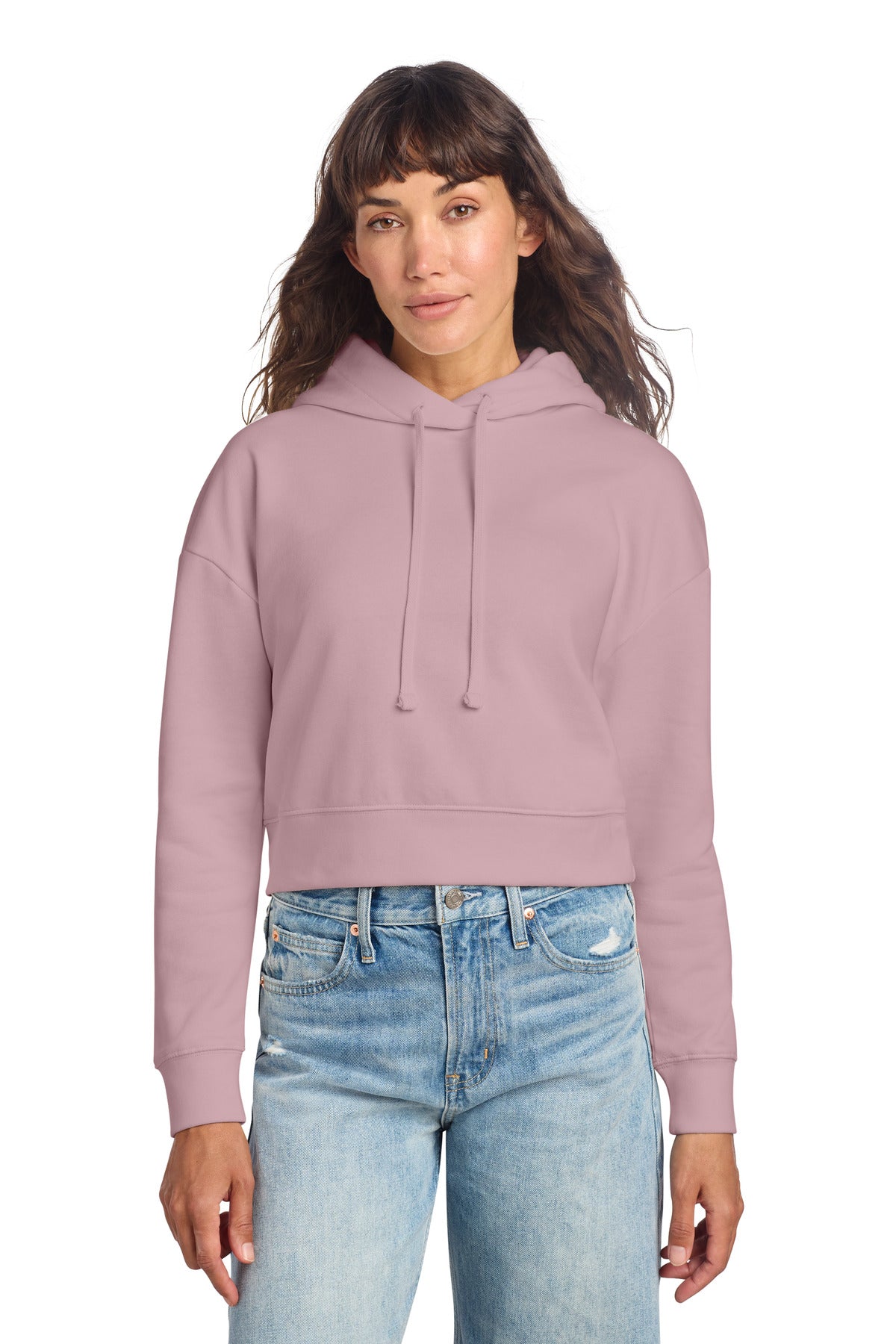 District Women's V.I.T. Fleece Hoodie DT6101 - Wisteria