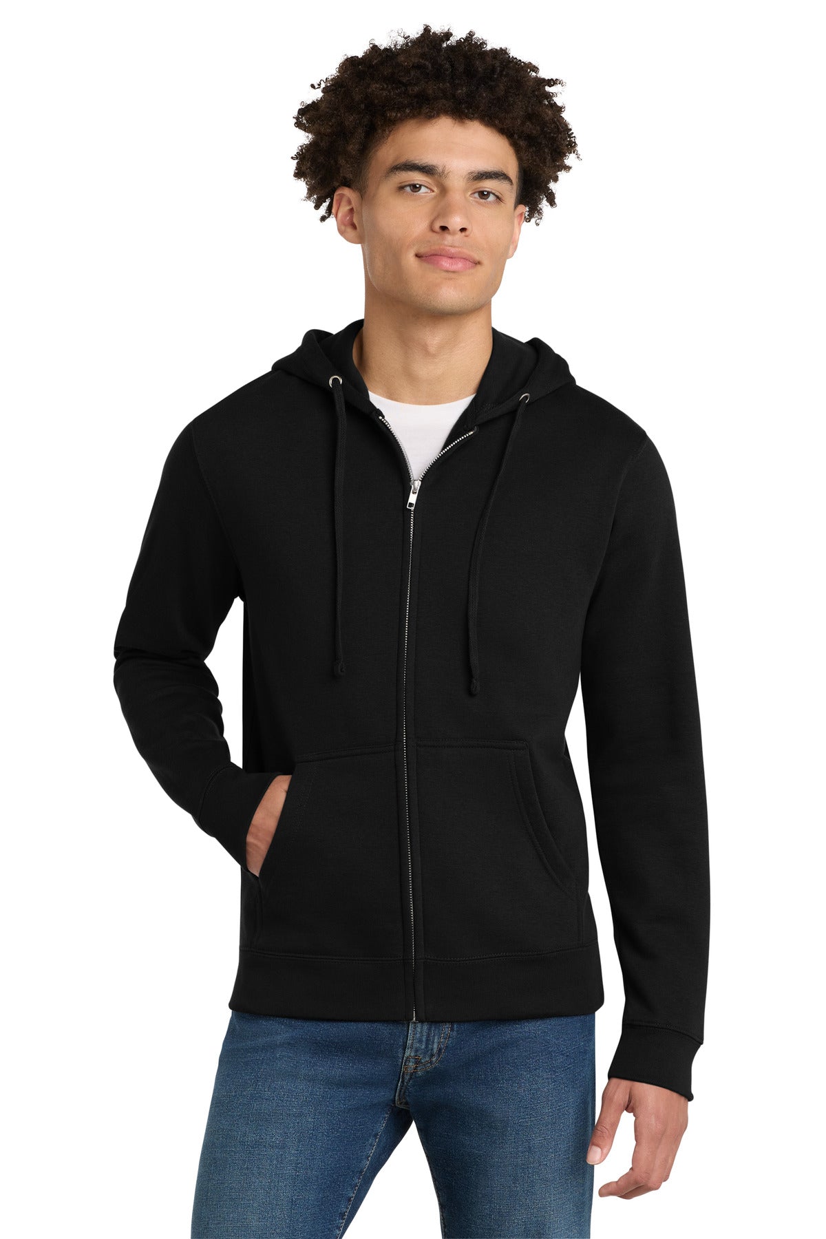 District V.I.T.Fleece Full-Zip Hoodie DT6102 - Black