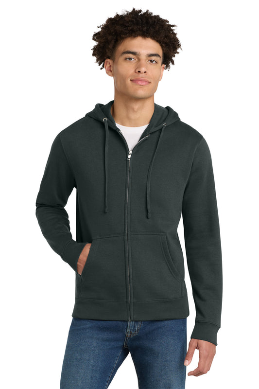 District V.I.T.Fleece Full-Zip Hoodie DT6102 - Charcoal