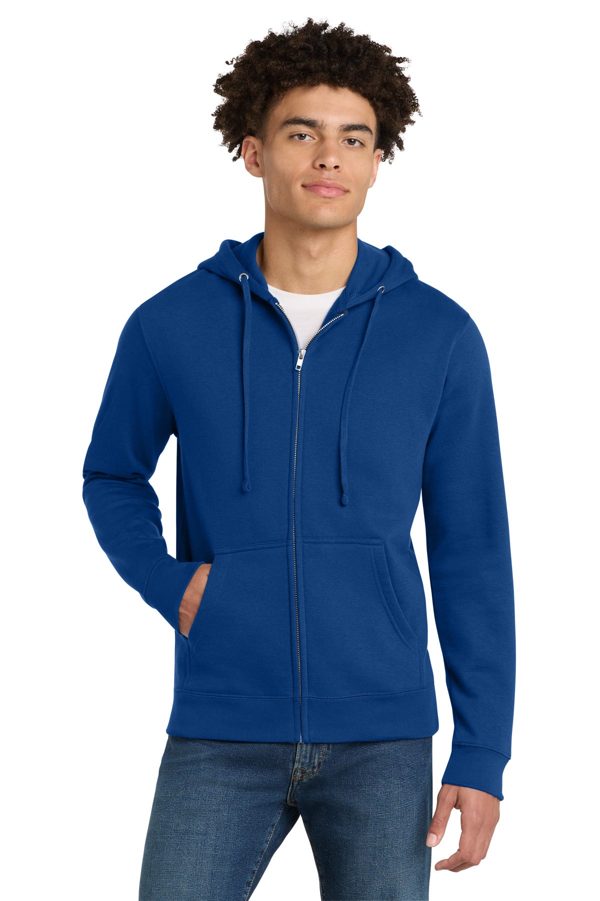 District V.I.T.Fleece Full-Zip Hoodie DT6102 - Deep Royal