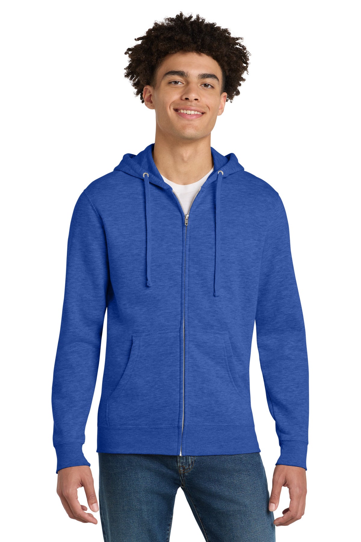 District V.I.T.Fleece Full-Zip Hoodie DT6102 - Royal Frost