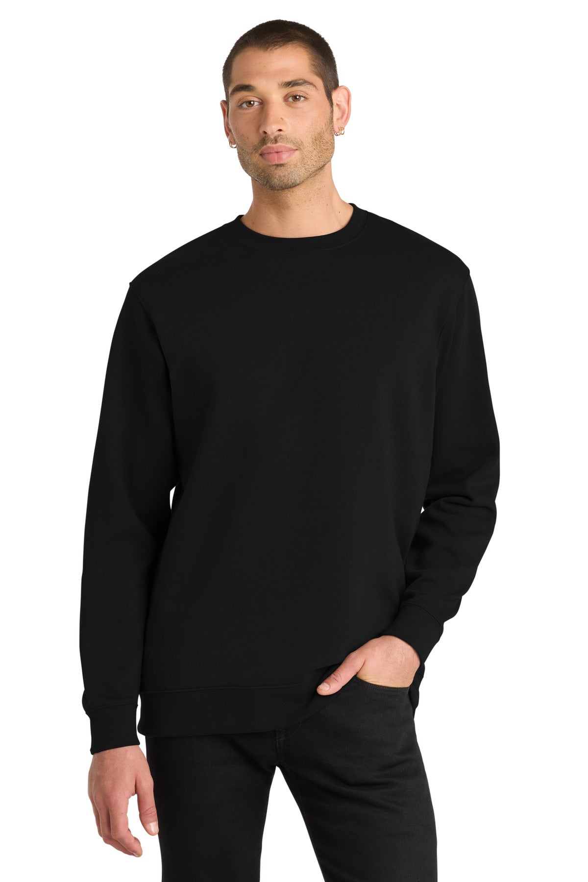 District V.I.T.Fleece Crew DT6104 - Black