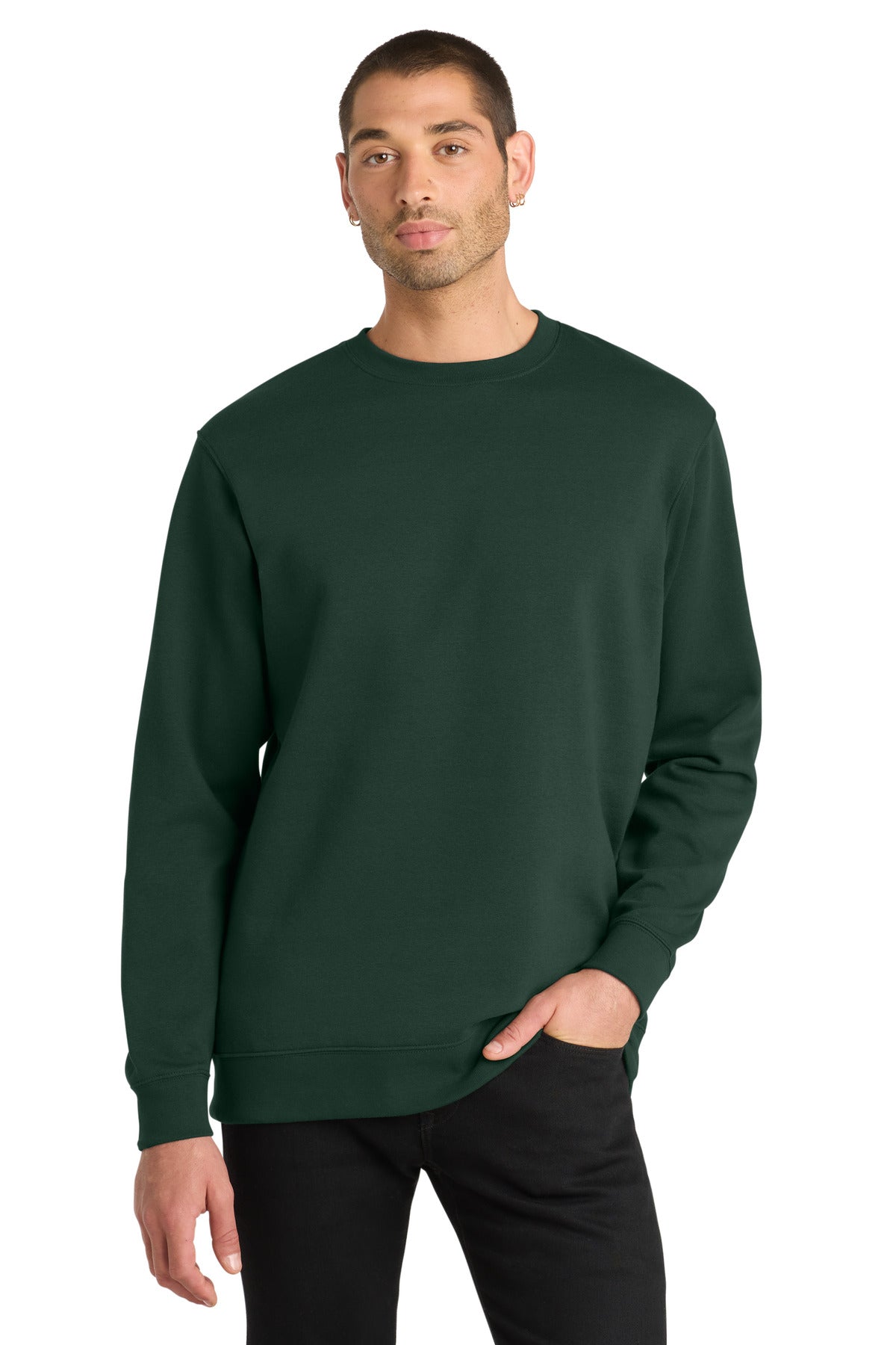 District V.I.T.Fleece Crew DT6104 - Forest Green