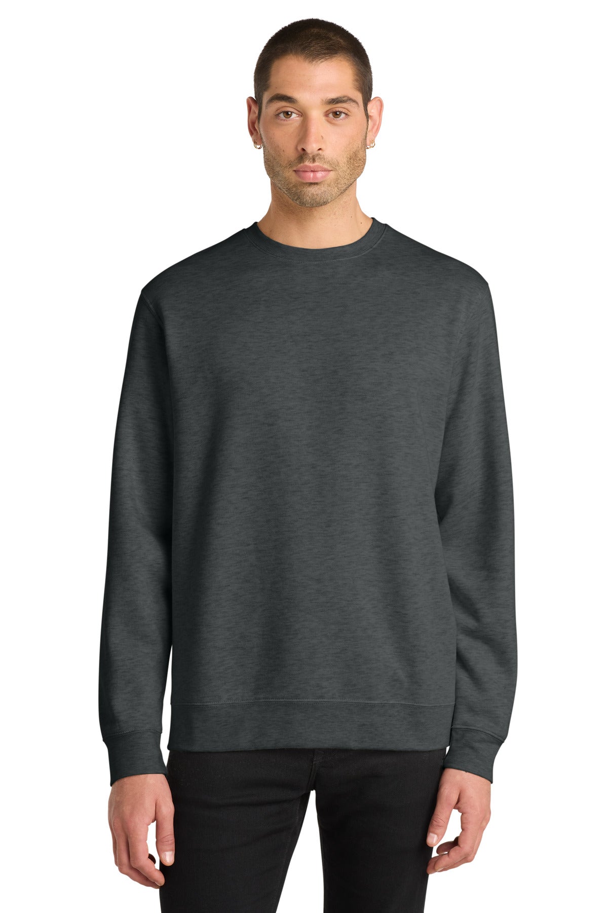 District V.I.T.Fleece Crew DT6104 - Heathered Charcoal