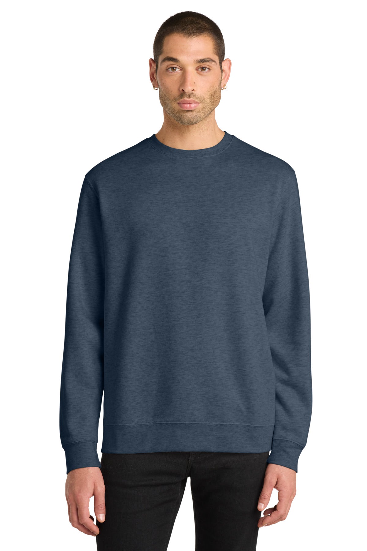 District V.I.T.Fleece Crew DT6104 - Heathered Navy