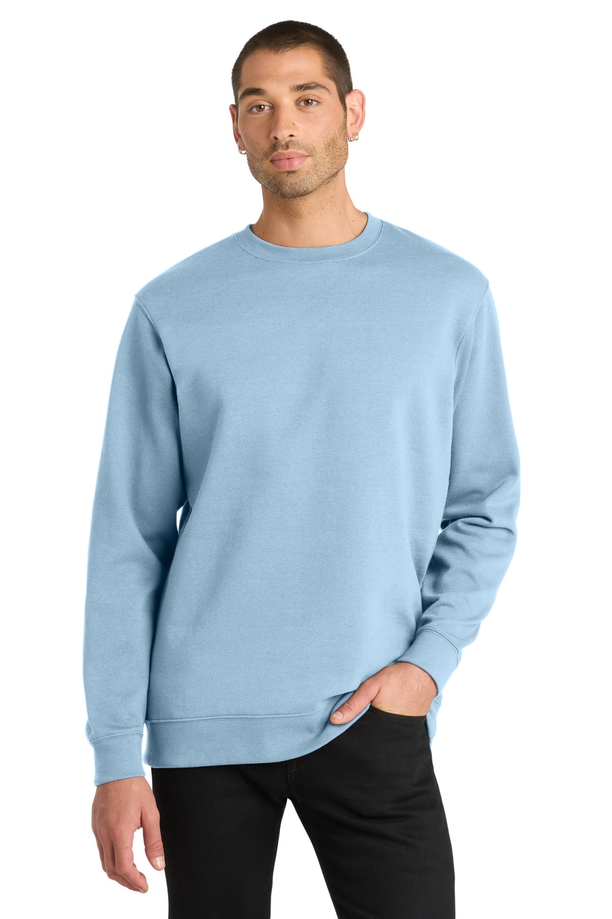 District V.I.T.Fleece Crew DT6104 - Ice Blue