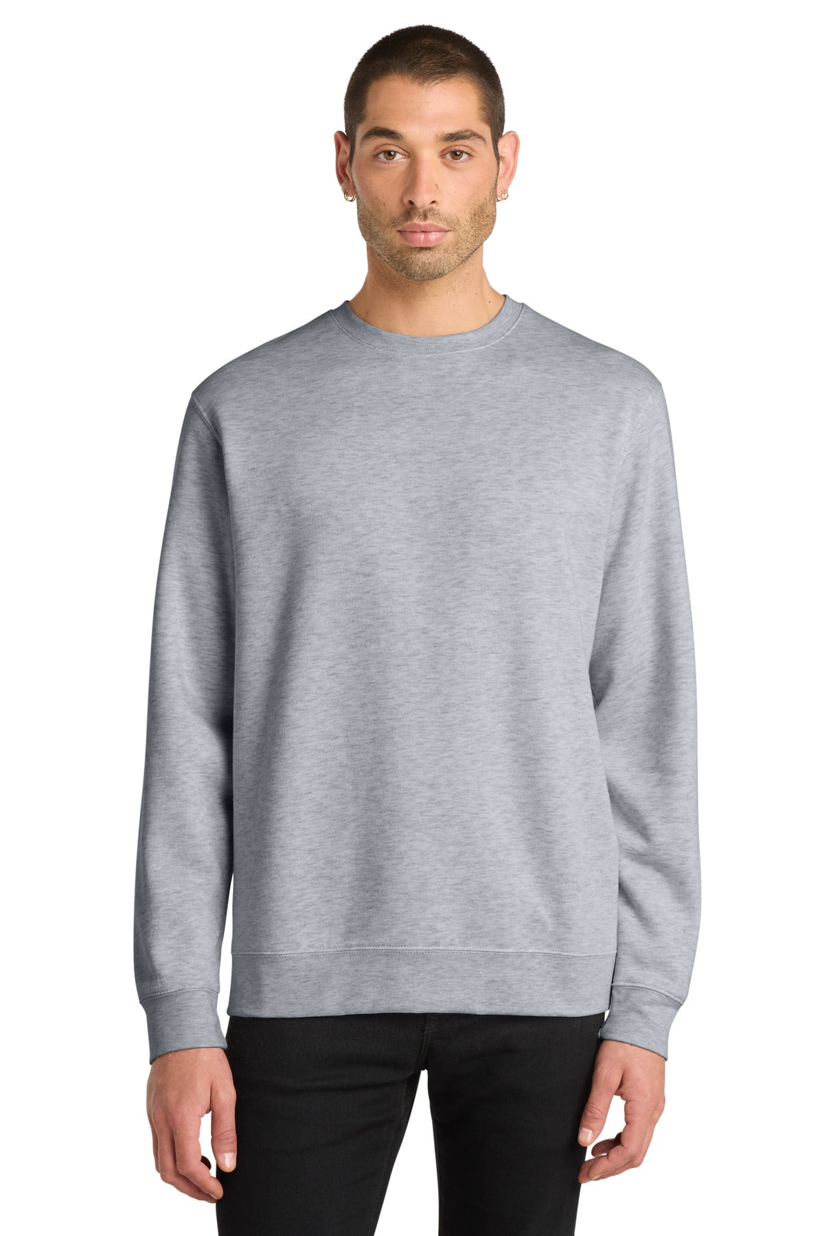 District V.I.T.Fleece Crew DT6104 - Light Heather Grey