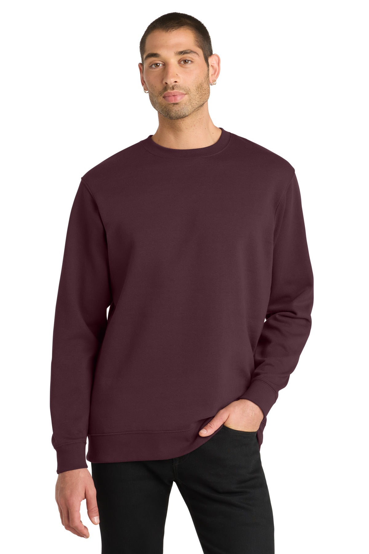 District V.I.T.Fleece Crew DT6104 - Plum