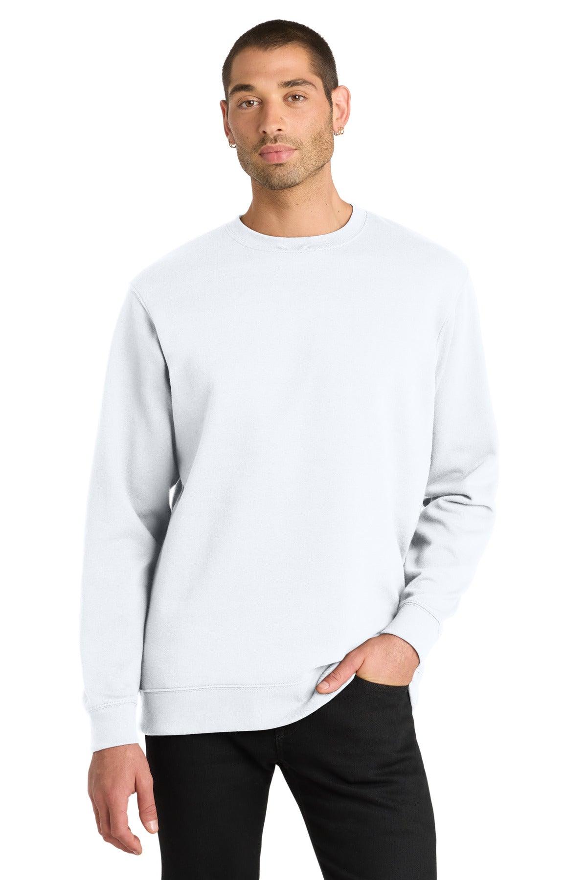 District V.I.T.Fleece Crew DT6104 - White