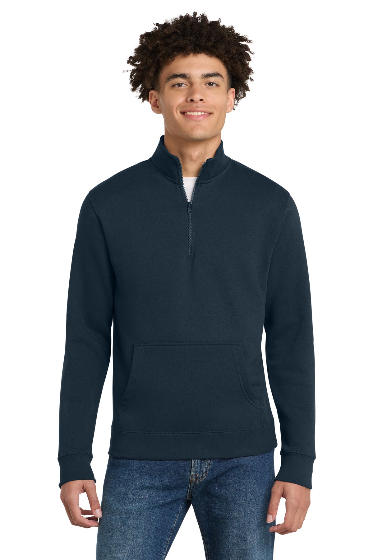 District V.I.T.Fleece 1/4-Zip DT6106 - New Navy
