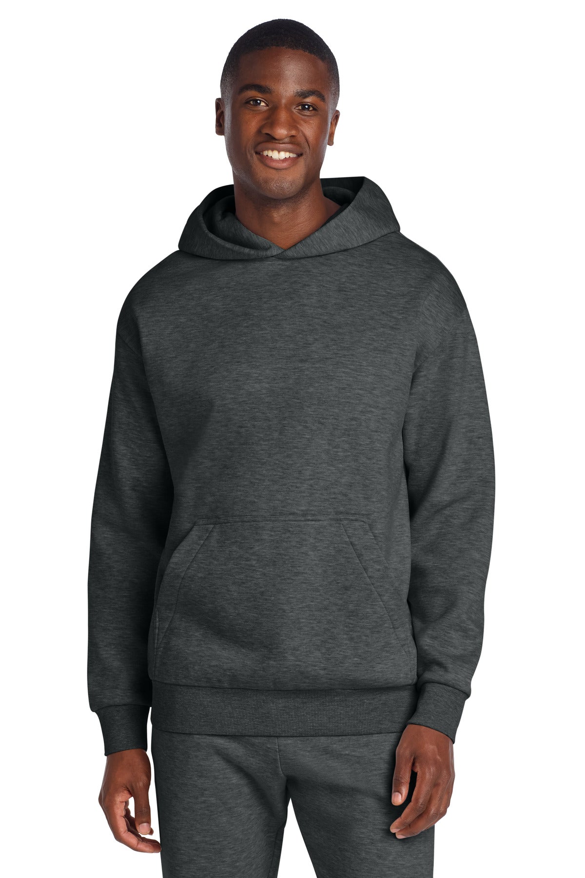 District V.I.T. Heavyweight Fleece Hoodie DT6150 - Heathered Charcoal