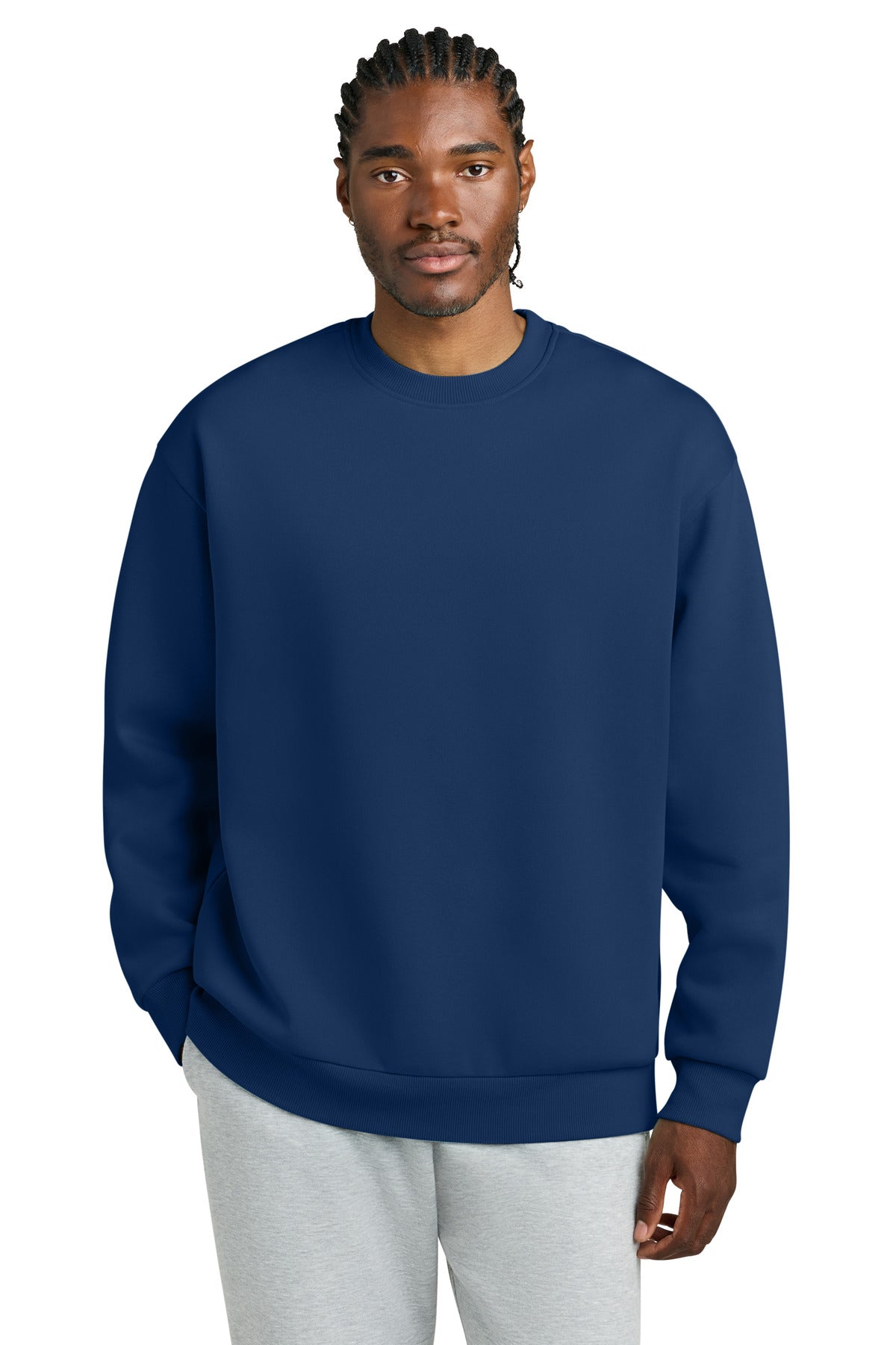District V.I.T. Heavyweight Fleece Crew DT6154 - Dark Royal