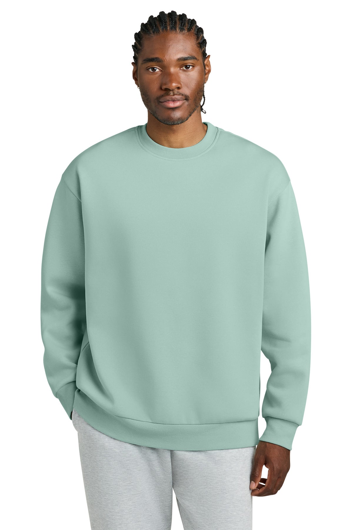 District V.I.T. Heavyweight Fleece Crew DT6154 - Dusty Sage