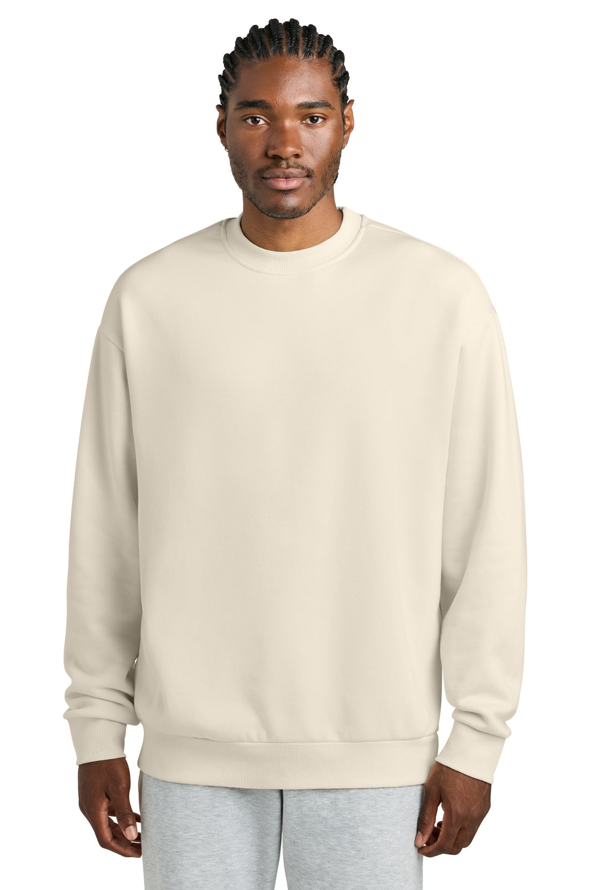 District V.I.T. Heavyweight Fleece Crew DT6154 - Griege