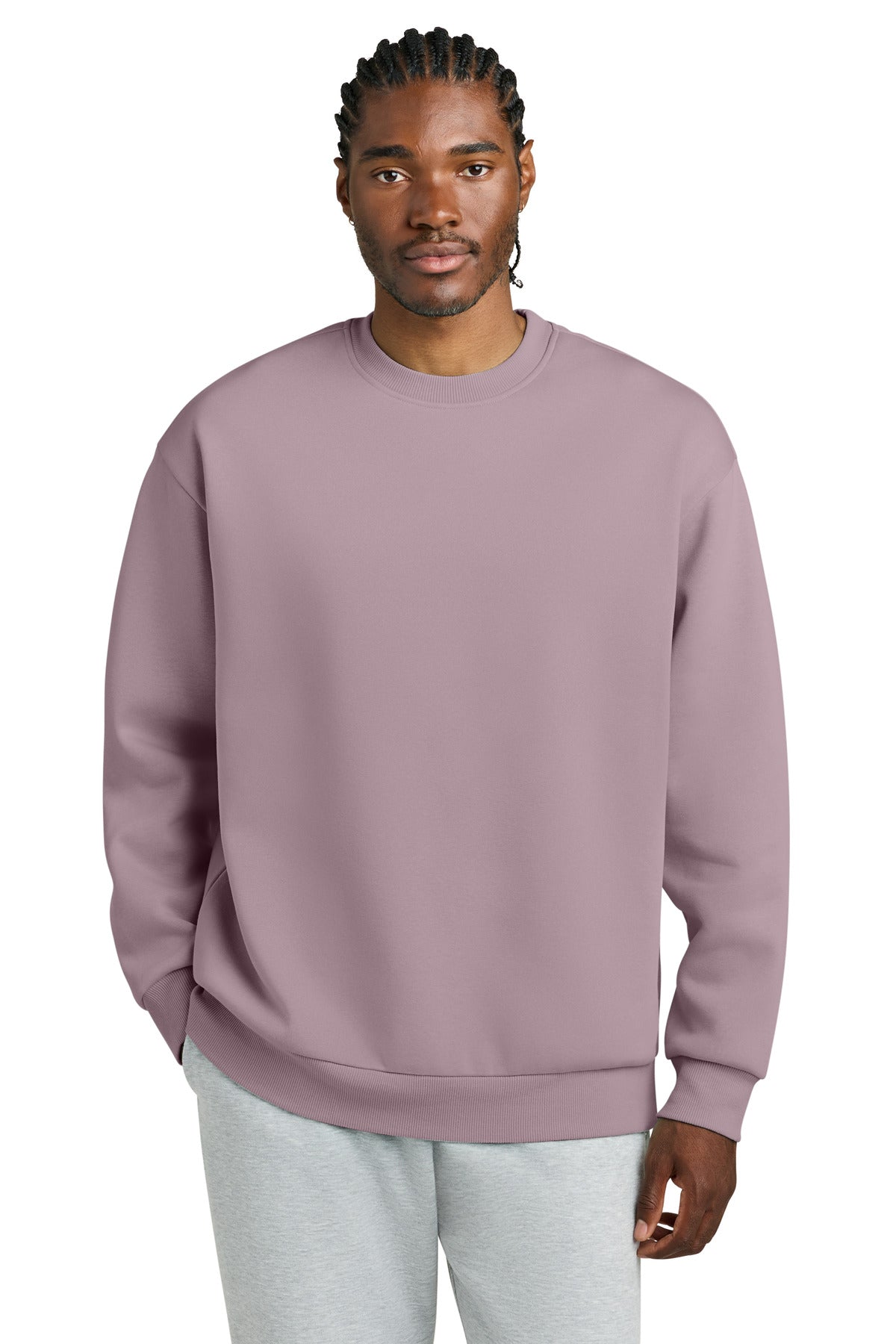 District V.I.T. Heavyweight Fleece Crew DT6154 - Smoky Amethyst