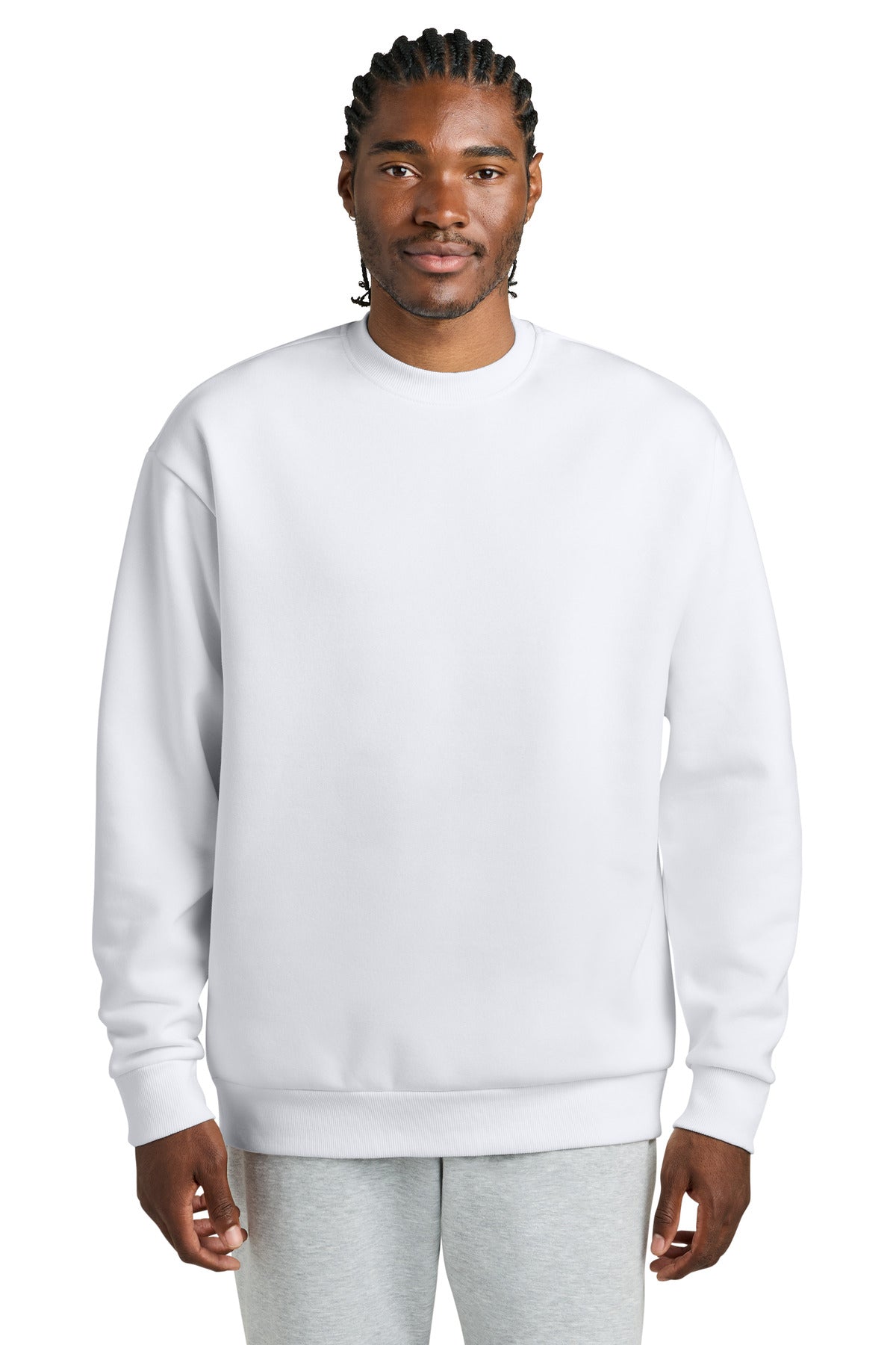 District V.I.T. Heavyweight Fleece Crew DT6154 - White