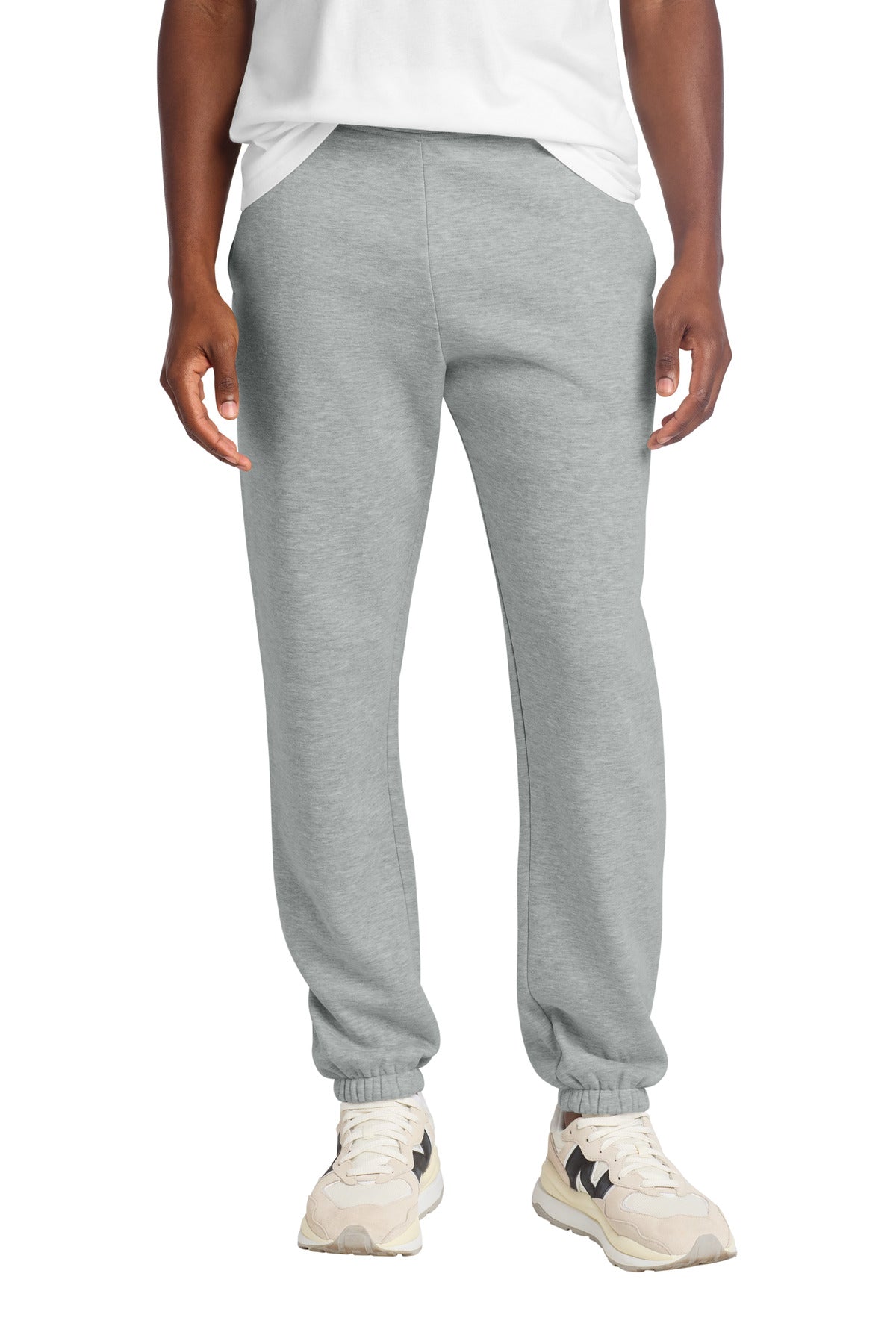 District V.I.T. Heavyweight Fleece Sweatpant DT6162 - Light Heather Grey