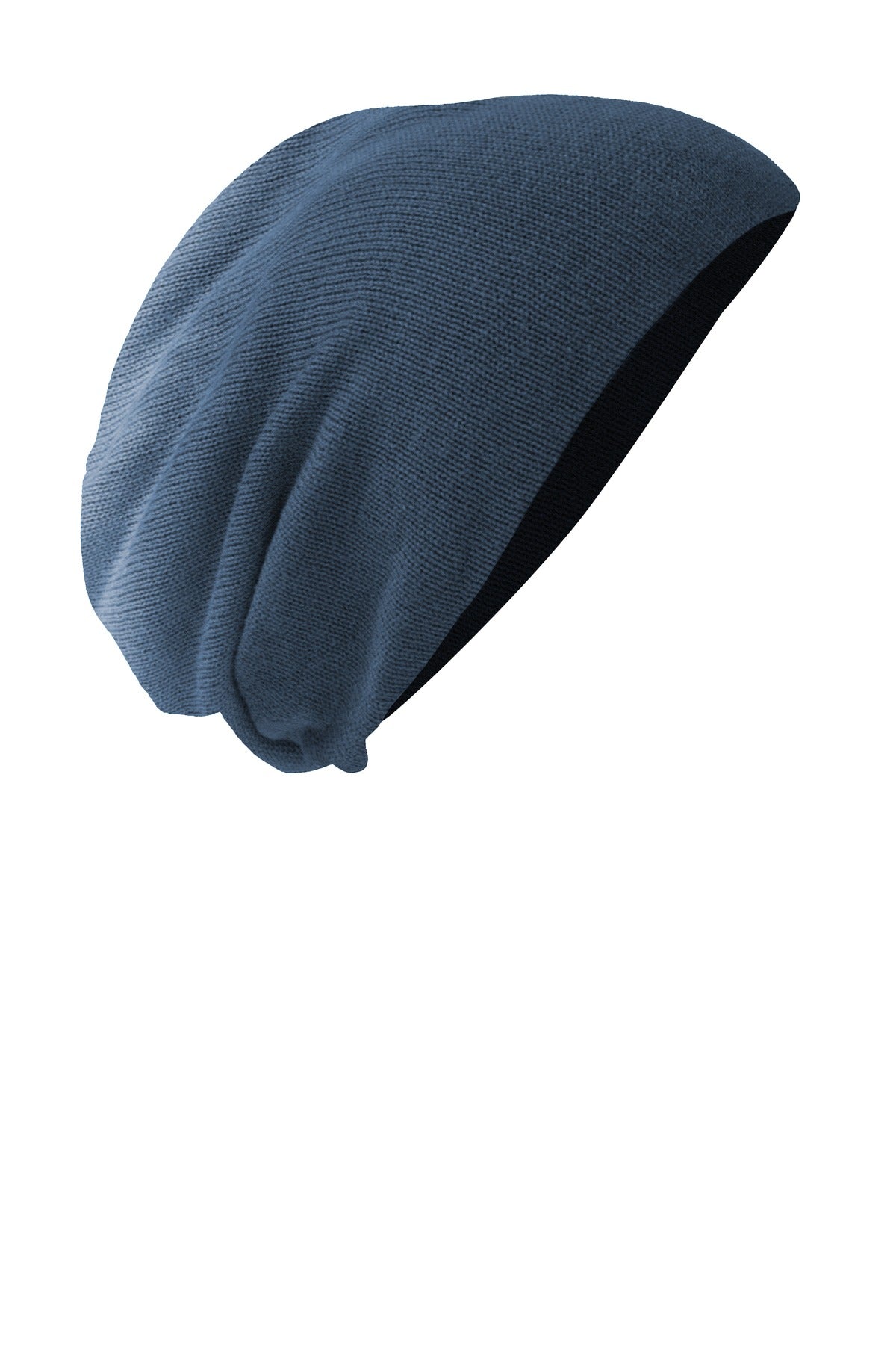 District Slouch Beanie DT618 - Navy Dip Dye