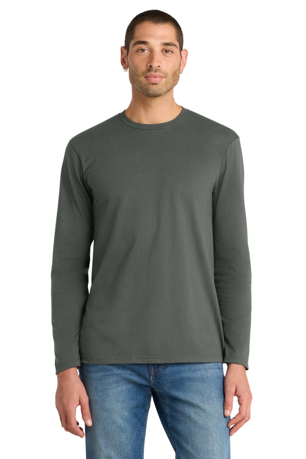 District Very Important Tee Long Sleeve. DT6200 - Deepest Grey