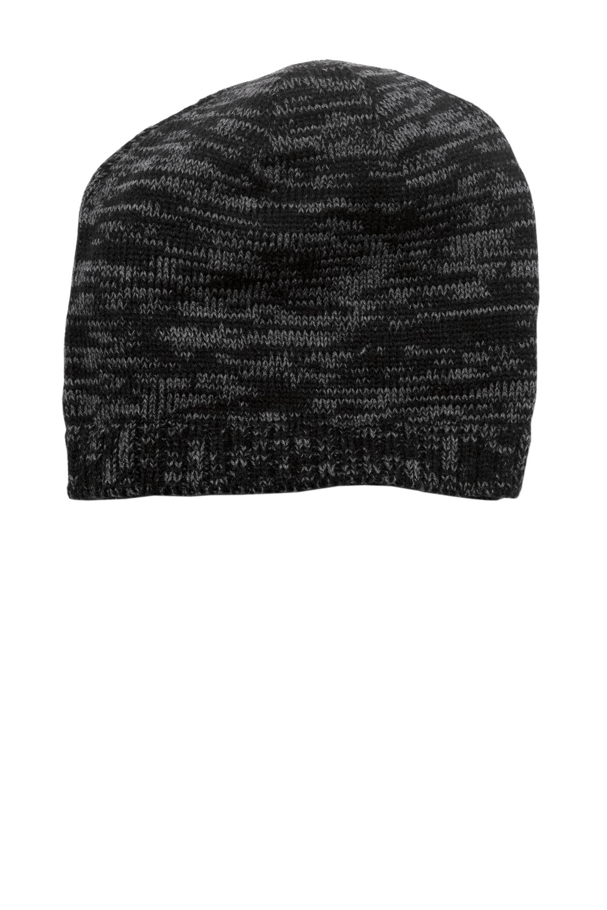 District Spaced-Dyed Beanie DT620 - Black/ Charcoal