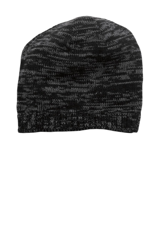 District Spaced-Dyed Beanie DT620 - Black/ Charcoal