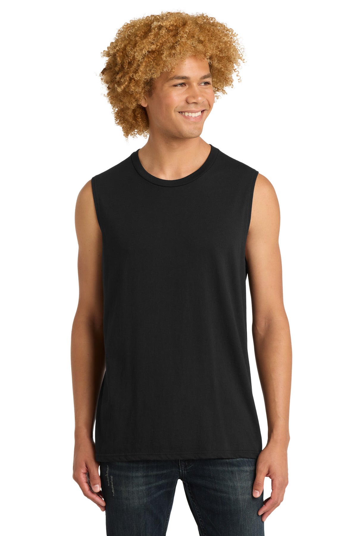 District  V.I.T.   Muscle Tank. DT6300 - Black