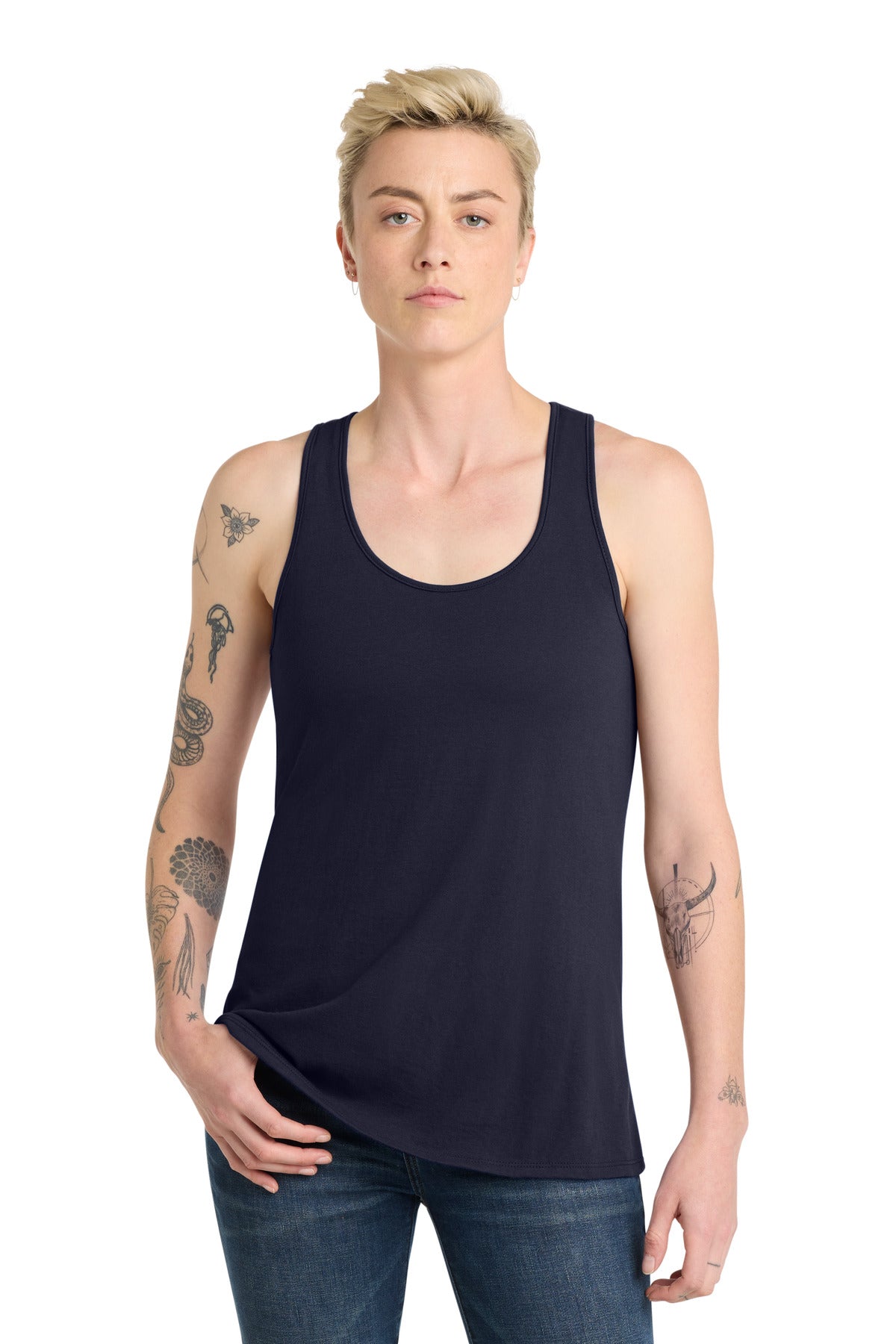 District  Women's V.I.T.  Racerback Tank. DT6302 - New Navy