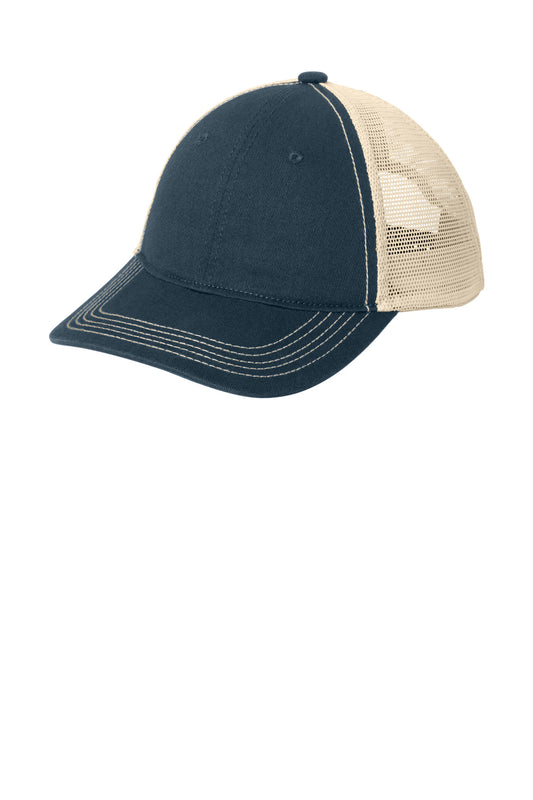 District Super Soft Mesh Back Cap. DT630 - New Navy/ Stone