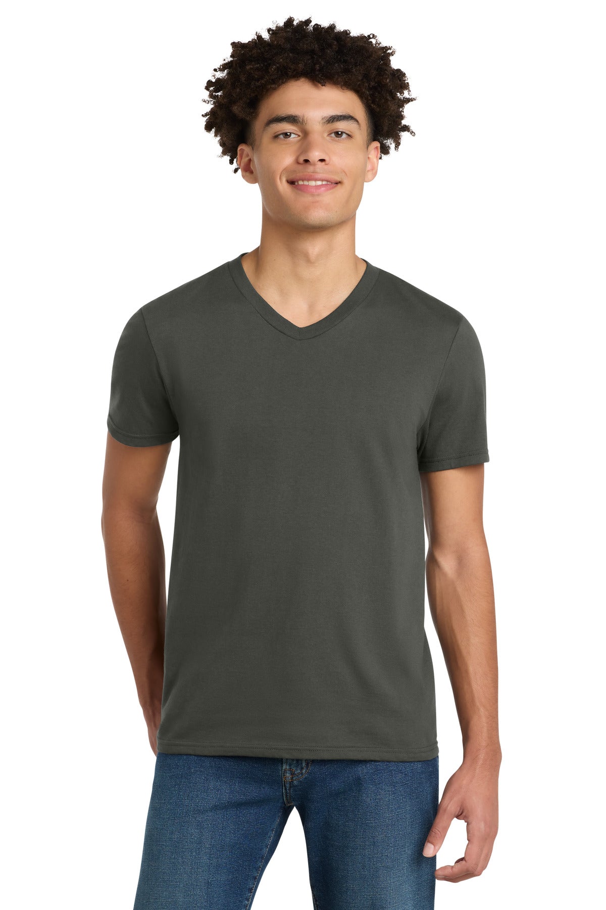 District Very Important Tee V-Neck. DT6500 - Deepest Grey