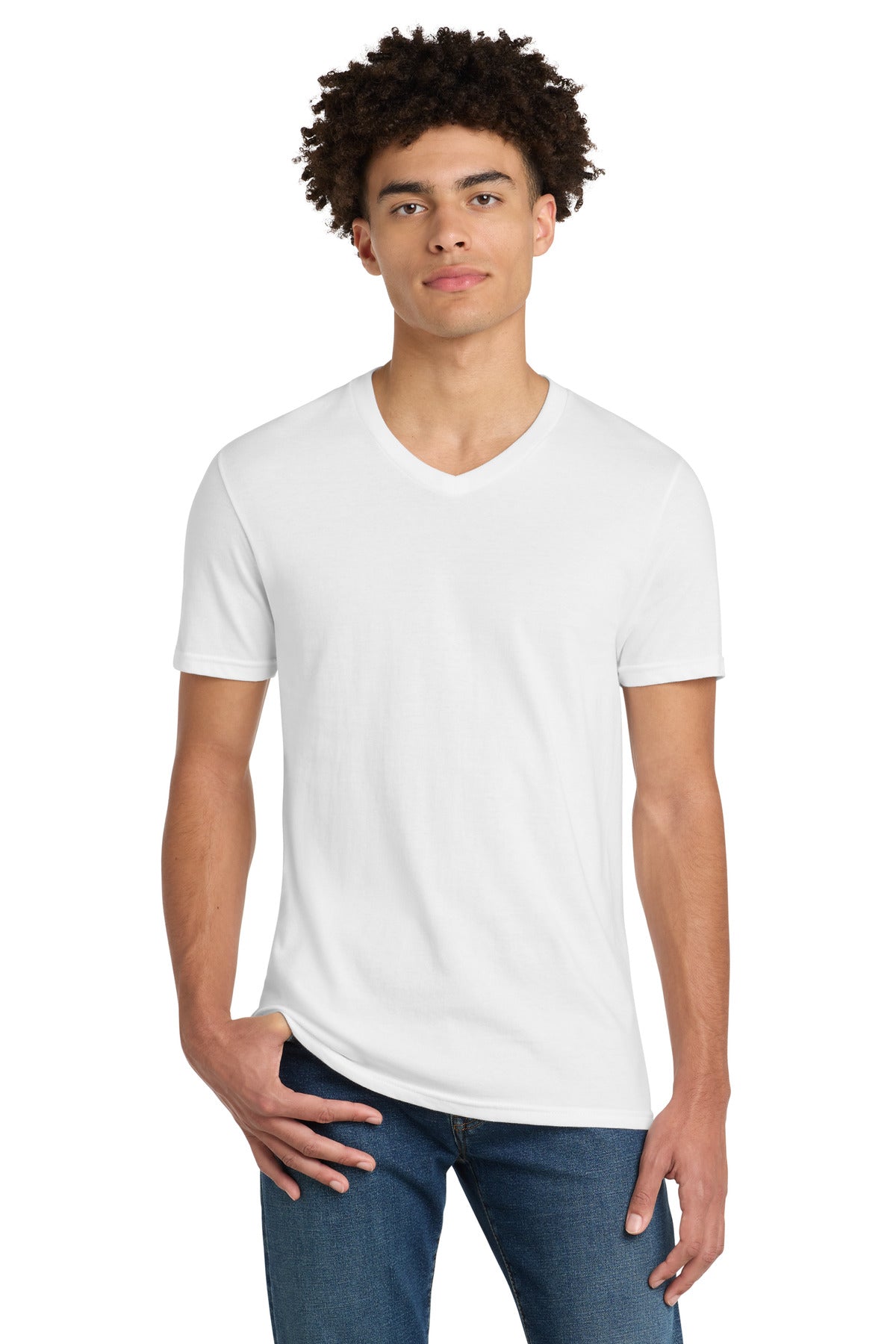 District Very Important Tee V-Neck. DT6500 - White