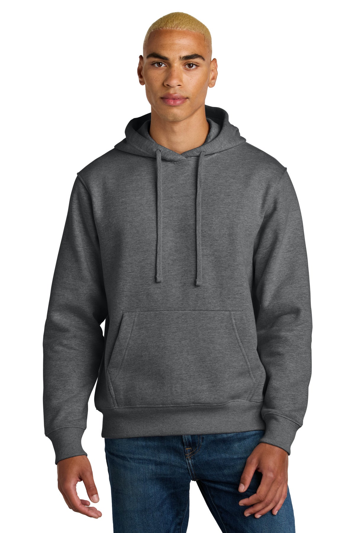 District V.I.T. Super Heavyweight Fleece Hoodie DT6600 - Heathered Charcoal