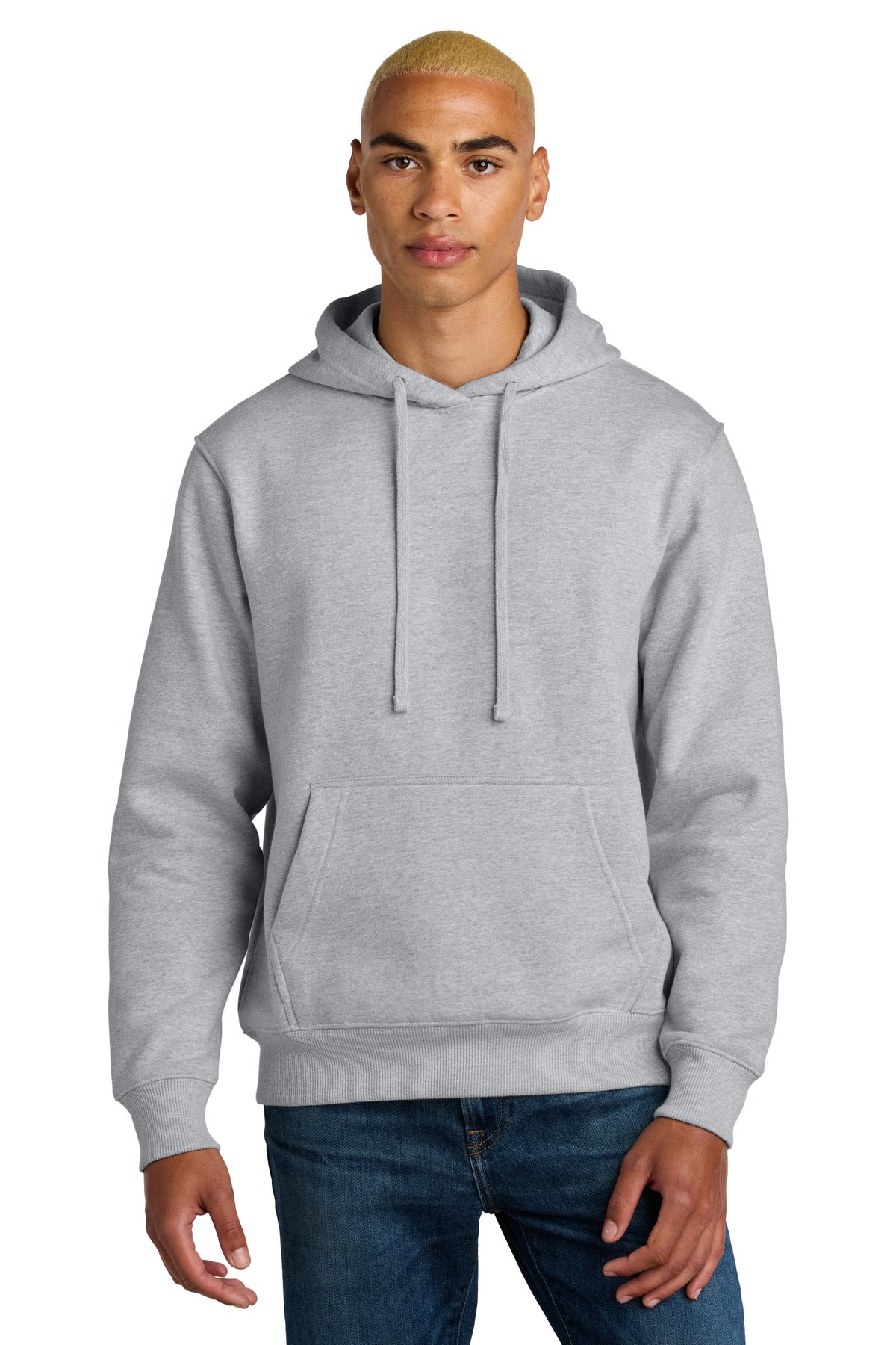 District V.I.T. Super Heavyweight Fleece Hoodie DT6600 - Light Heather Grey