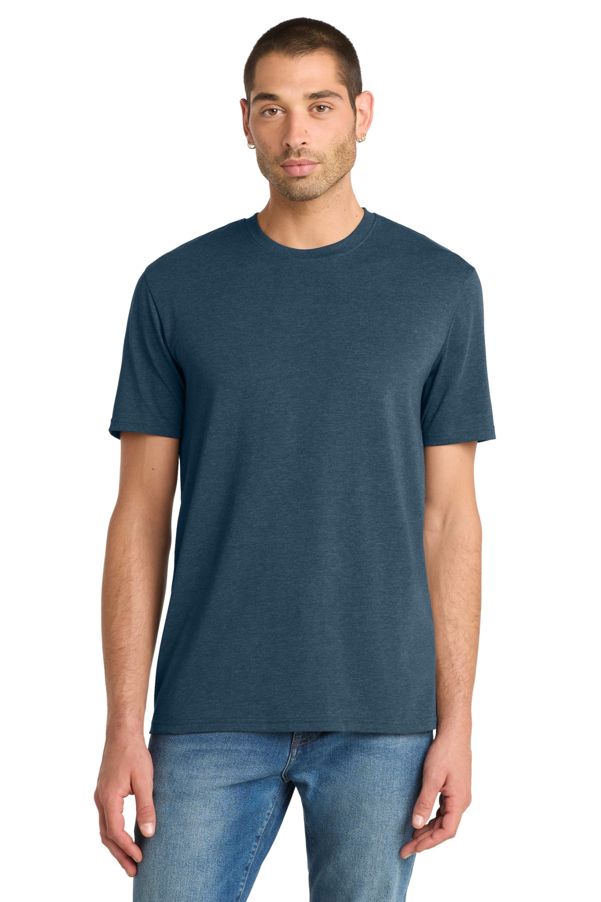 District  Flex Tee DT7500 - Heathered Neptune Blue